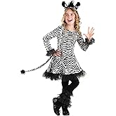 Fun Costumes Kid's Dazzling Zebra Costume Dress
