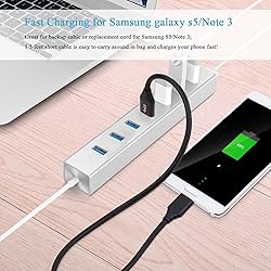Besgoods Micro USB 3.0 Cable - 1.5 ft/50cm Short