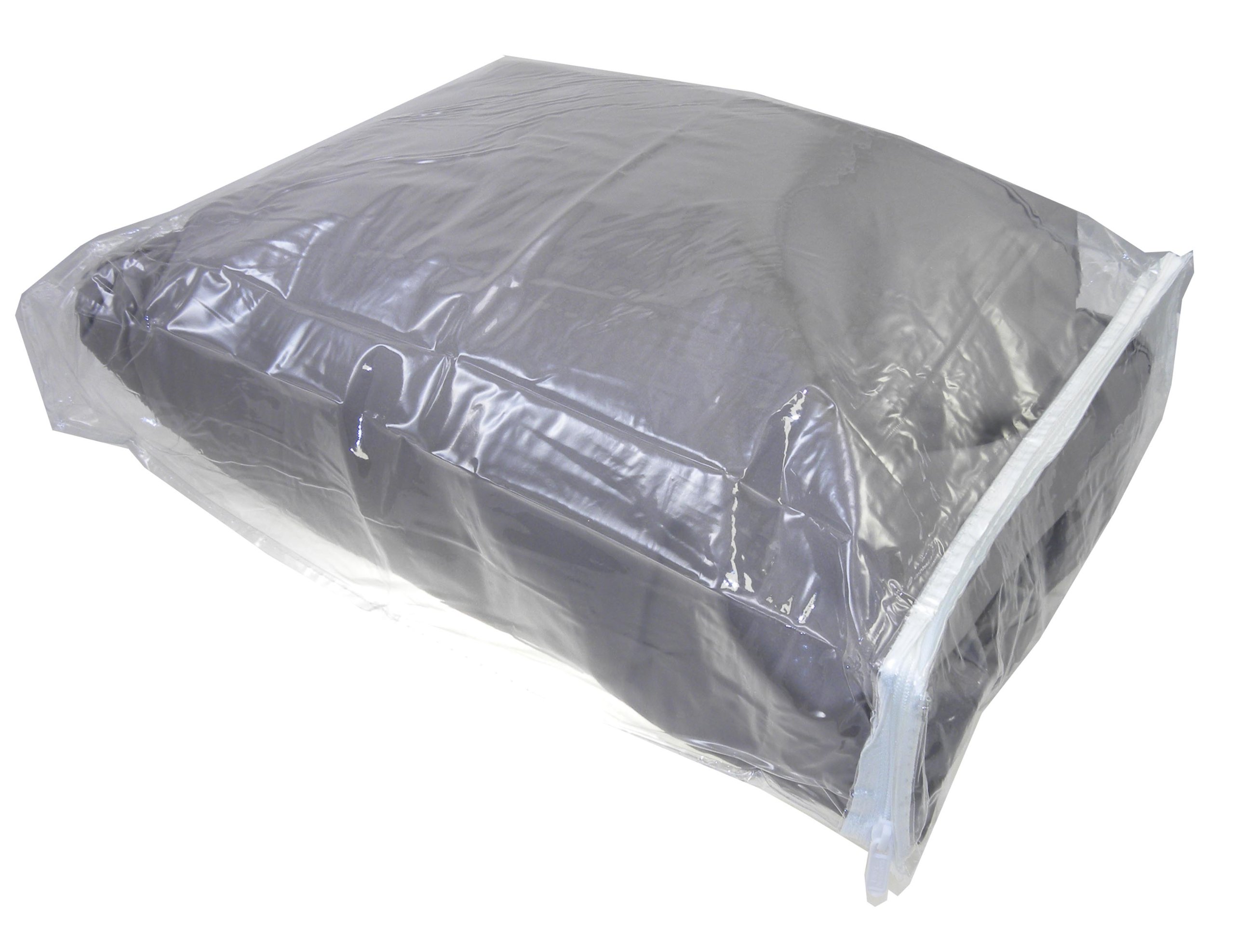 Clear Vinyl Zippered Storage Bags 15x18x3 Inch, Set of 5, AK Plastics by AntiqueKitchen