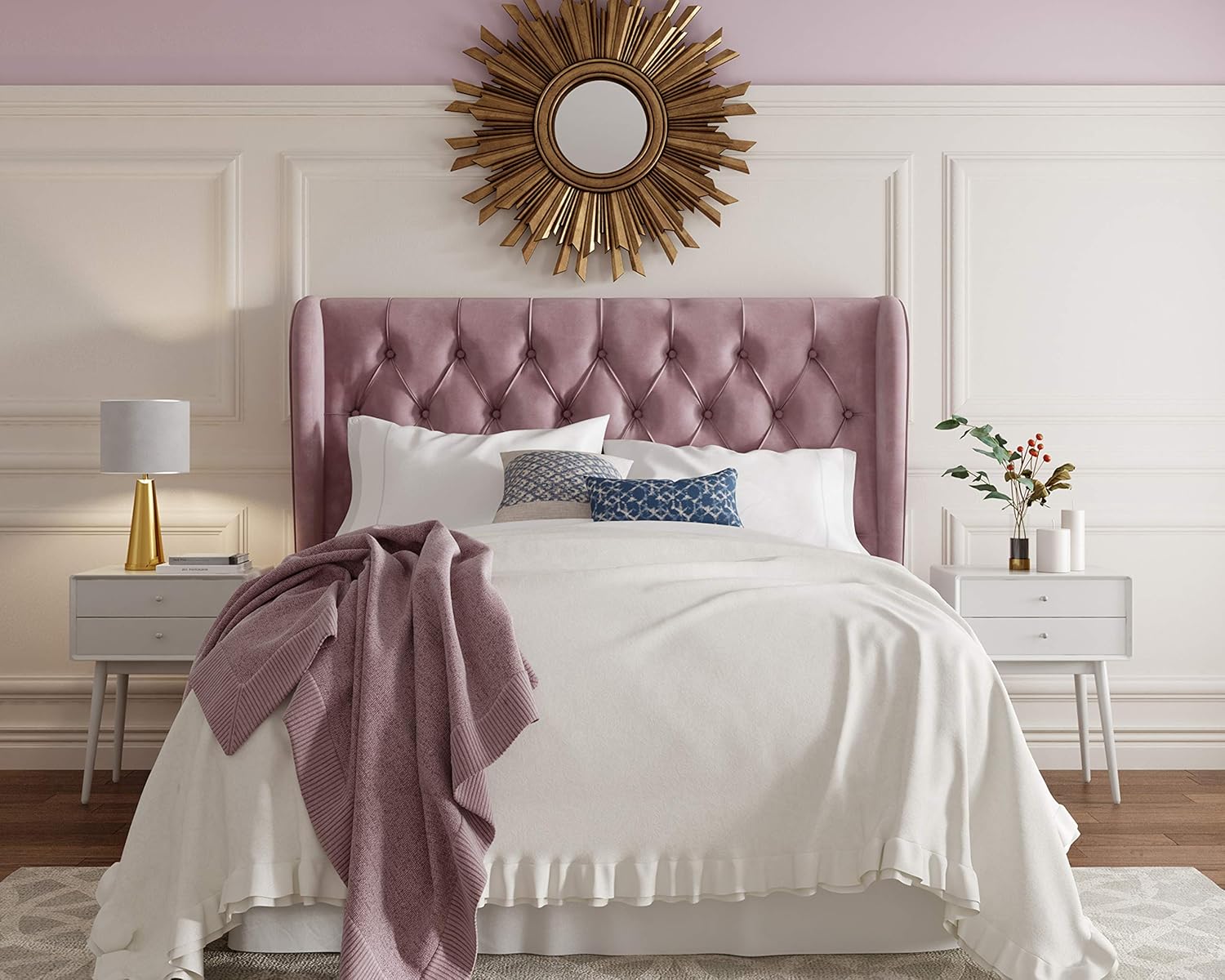 Best Upholstered Queen Headboard Wingback