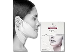 Anacis Advanced Neck Jawline Under Chin Mask Works for Works for V-line Neck Chin Jawline - Fine Lines - Neck Wrinkles - Sagging Skin - Mask for Women and Men. (5 Double Masks)
