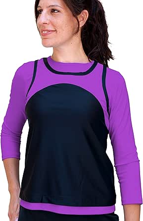 Download HydroChic Women's Modest Swim Mock Tank Top, Active ...