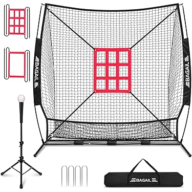 Filet de pratique de baseball softball de 7 pi x 7 pi pour Filet de pratique de baseball softball de 7 pi x 7 pi pour