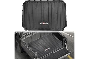 EZAPEX Bed Mat Liner Compatible with Polaris Ranger Crew SP 570 Ranger SP 570 2022 2023 2024 2025 2026 TPE All Weather Protector Rear Cargo Box Liner Accessories