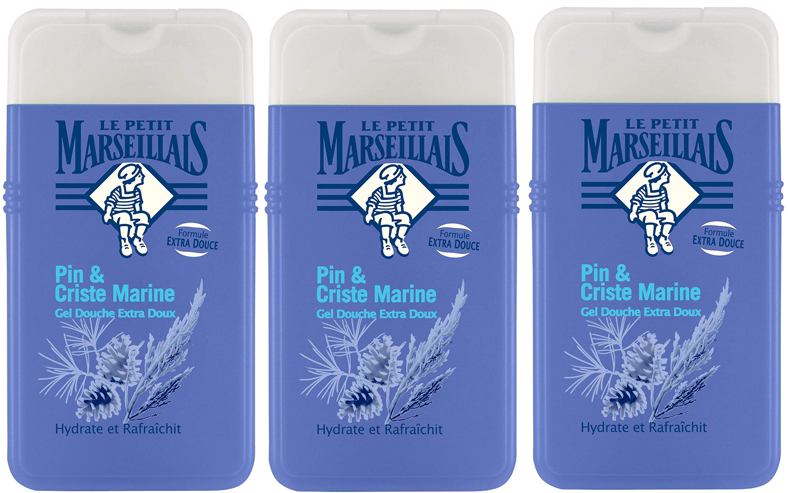 Le Petit Marseillais - Extra-Mild Shower Gel - Pine and Sea Fennel - 3x 250ml
