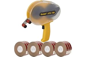 Framer Supply ATG Bundle - 3M Scotch 700 Applicator + 3M Scotch 924 Premium Adhesive Transfer Tape, 1/2" x 36 yd 12 Rolls