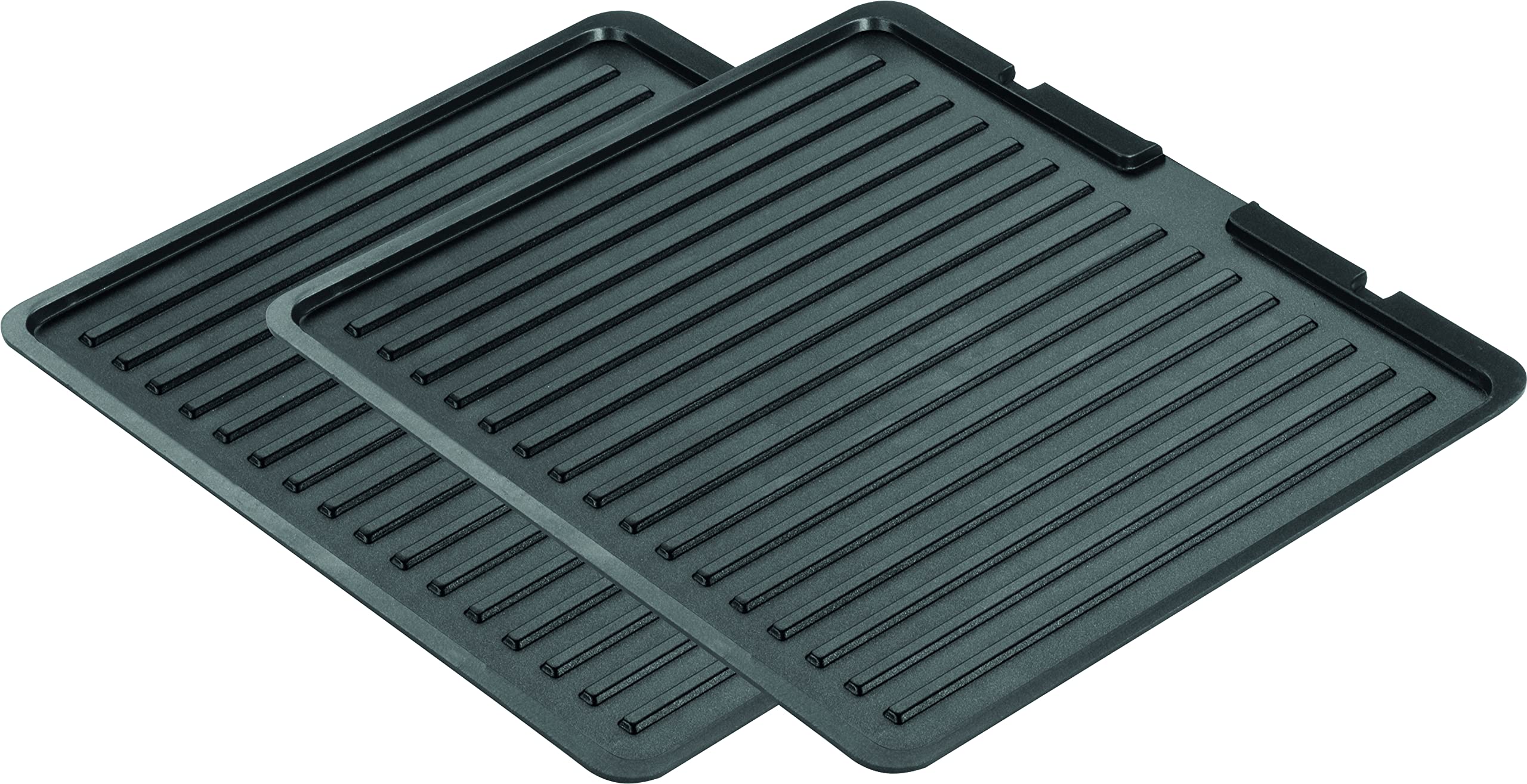 ECG KG 300 s Replacement Ribbed Grill Plates, Metal