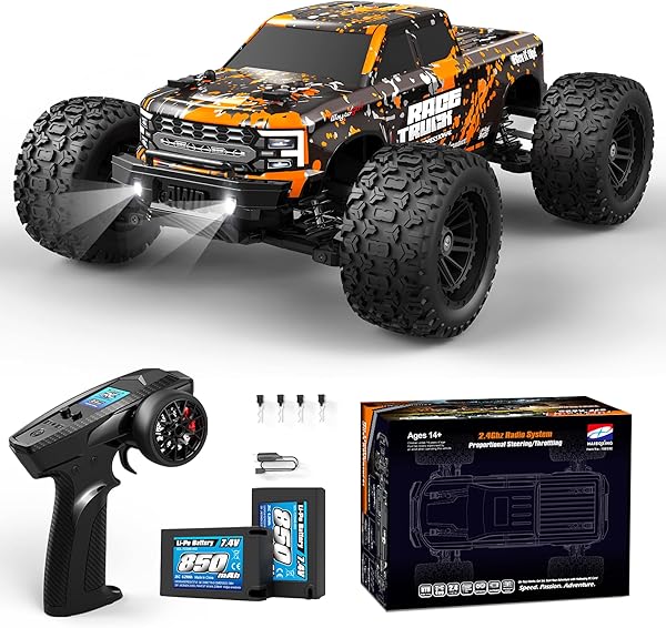 HAIBOXING Ferngesteuertes Auto 4WD RC Auto 36 km/h Hochgeschwindigkeits 1/18 RC MonsterTruck 2.4GHz All Terrain Rennauto Geländewagen, Ferngesteuerter Monstertruck für Kinder Erwachsene 18859E