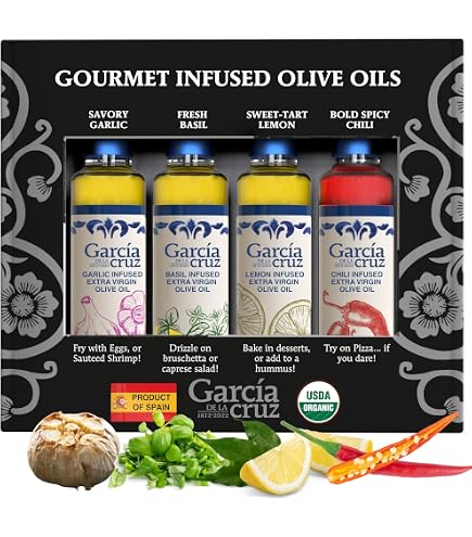 Amazon.com : Organic Flavored Extra Virgin Olive Oil Gift Set