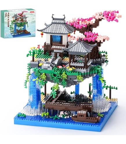 Amazon.com: NEWABWN Cherry Blossom Bonsai Tree Mini Micro Building