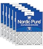 thumbnail image 2 of Nordic Pure 16x20x1 (15 1/2 X 19 1/2 X 3/4) Furnace Air Filters MERV 8 Pleated Plus Carbon 6 Pack 2 of 11