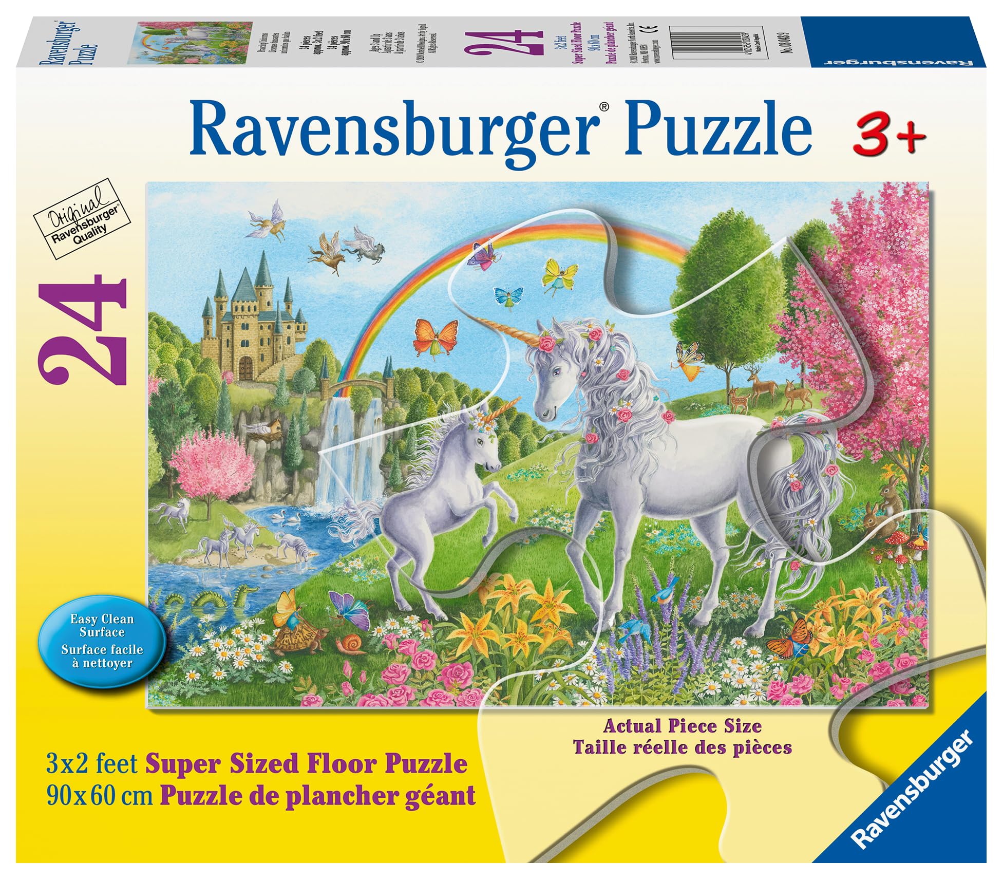 Ravensburger Prancing Unicorns 24 Piece Giant Floor Jigsaw Puzzle for Kids Age 3 Years Up - Educational Toddler Toys & Games — image 1