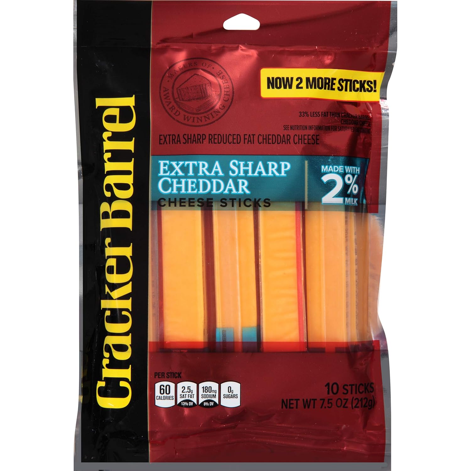Cracker Barrel Sharp Cheddar Cheese Stick Nutrition Runners High