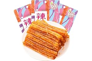 SXETBEAN Latiao Spicy Strip, 3 Packs Sweet and Spicy La Tiao, Chinese Classic La Tiao Snacks, Delicious La tiao Spicy Sticks,