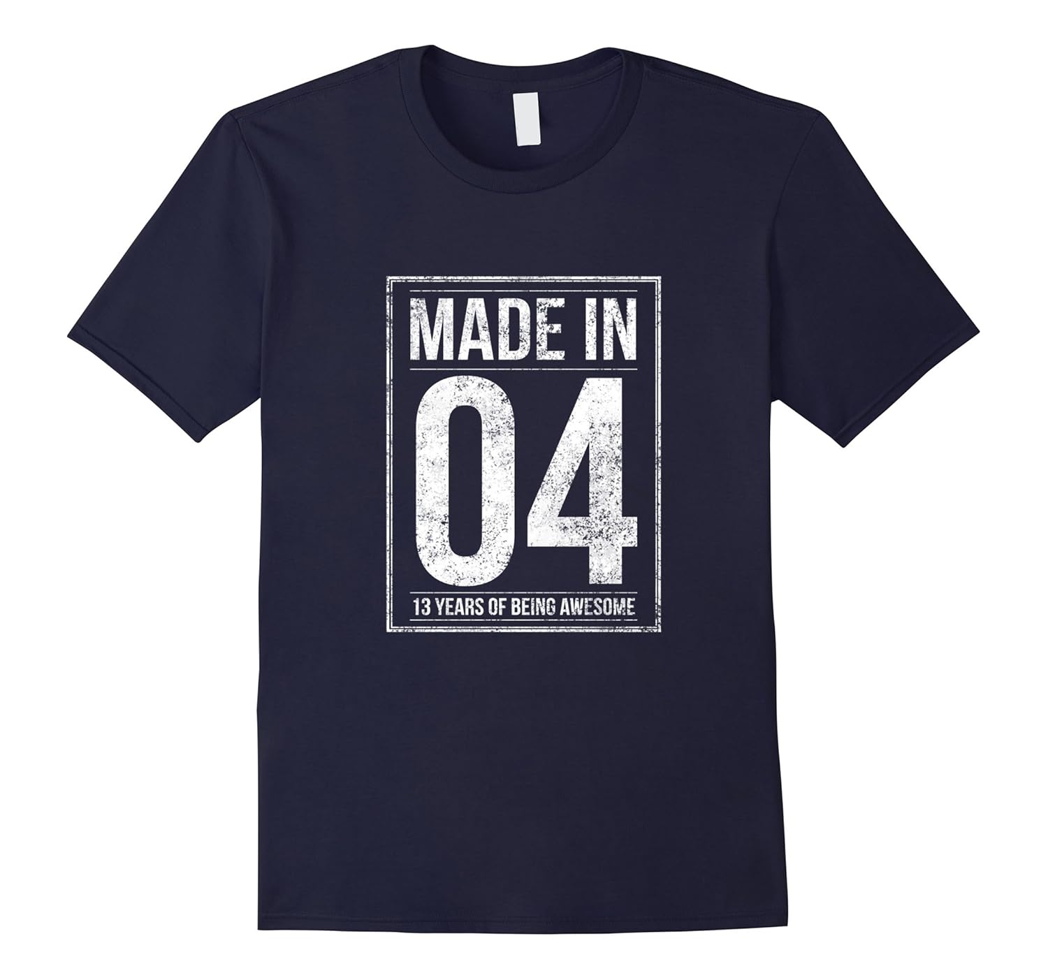 Made in 04 - 13 years of being awesome birthday gift t-shirt-Rose