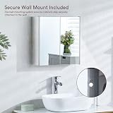Bath Vida Tiano Double Mirror Cabinet Wall Mounted Stainless Steel Storage view 4