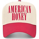 American Honey Vintage Trucker Hat | 4th of July USA Party | Premium Snapback Baseball Hat for Men &amp; Women