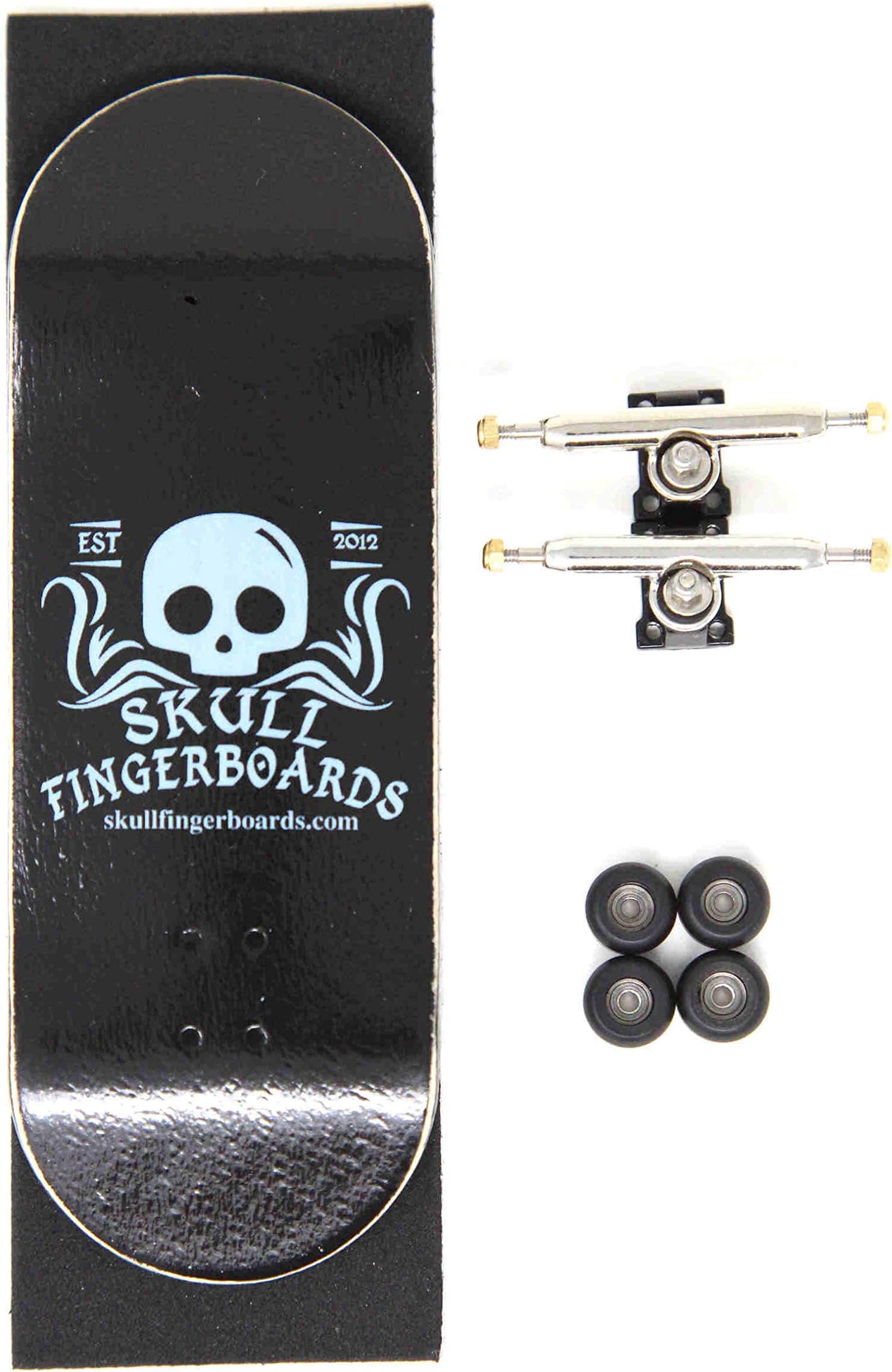 Skull Fingerboards Classic Wedgwood Pro Complete Professional Wooden Fingerboard (34mm) (Skull Pro Trucks - Single Axle - 6 Locknuts)