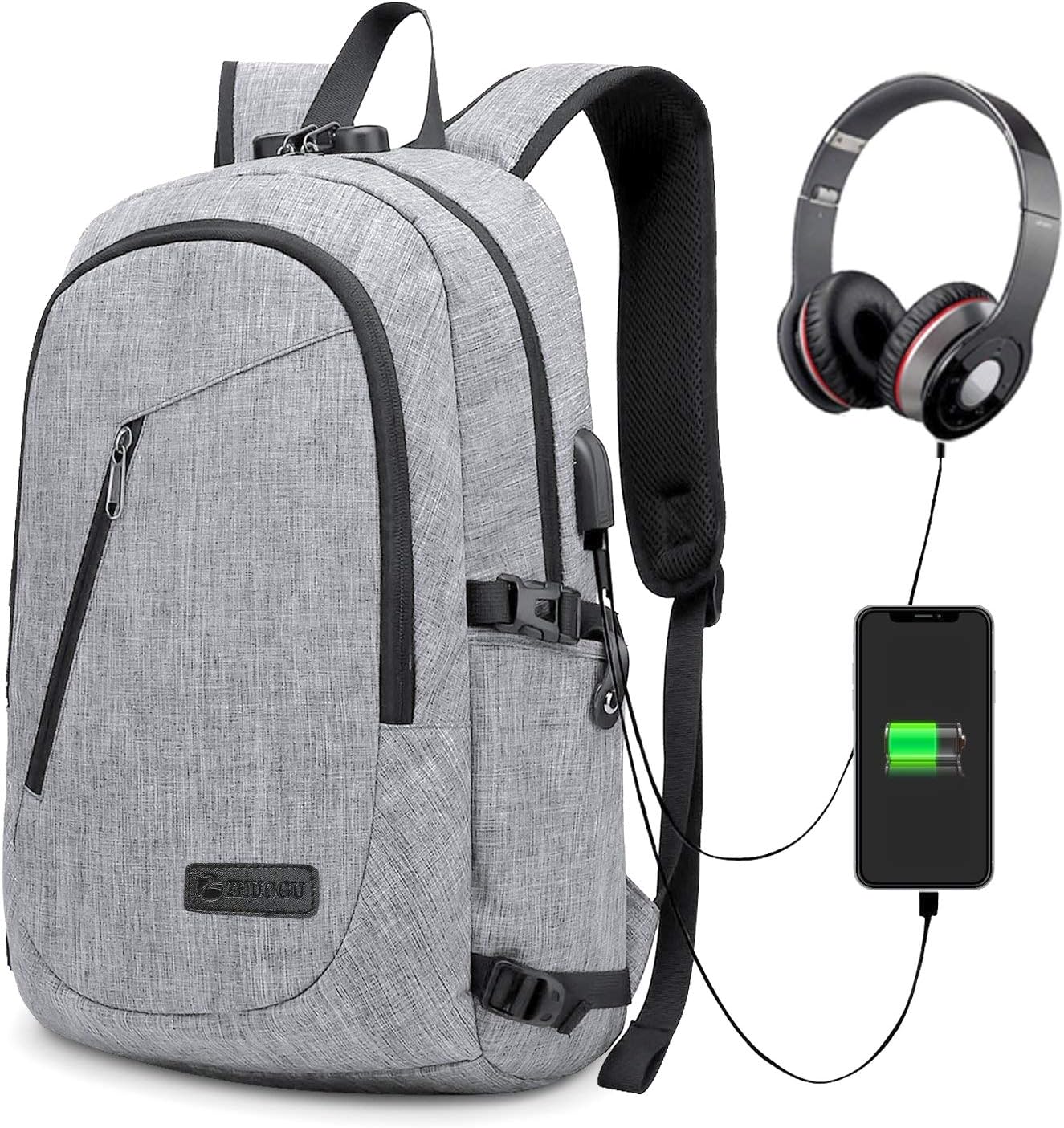 anti theft backpack amazon uk