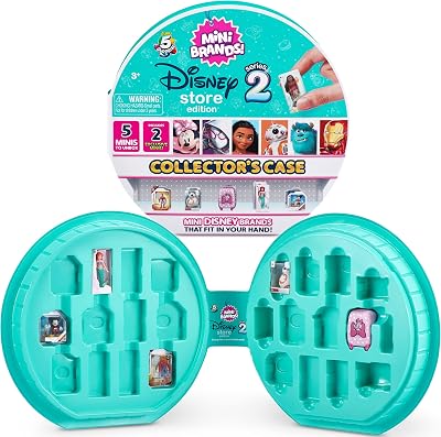 Mini Brands Disney Collector's Case Series 2, Stores 25 Minis, Includes 5