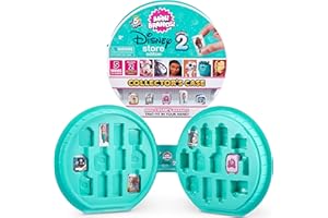5 Surprise Disney Mini Brands Collector's Case Series 2 by ZURU Store & Display 30 Minis, Comes with 5 Exclusive Mini's Mystery Real Brands Collectibles