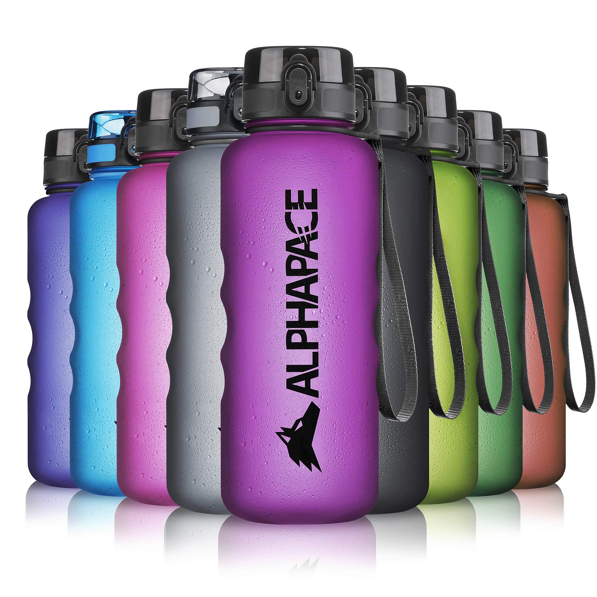 ALPHAPACE Water Bottle, Leak Proof 1500ml Drinks Bottle, BPA Free Bottle for Sports, Cycling & Outdoor Activities, Sports Bottle with Fruit Infuser, Purple