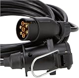 Maypole 7 Pin 6m Straight Trailer Extension Lead 12V Plug to Socket view 2