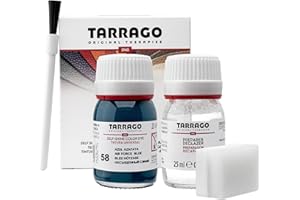 Tarrago Leather Dye Kit with Deglazer and Applicator - Restore & Recolor Shoes, Boots, Purses, Wallets, Jackets, and Furniture - Rich Pigment - 25mL