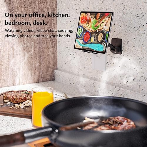 pzoz Wall Mount Cell Phone Tablet Holder, Extendable Adjustable