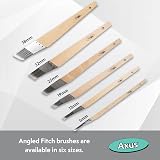 Axus Decor Angled Fitch Paint Brush 25mm Grey Series For All Paints view 6