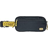 Chums Trail Jam Waist Pack - Tactical Belt Bag and Convertible Crossbody Bag with Zipper Pockets For Running, Hiking, and Travel - Black
