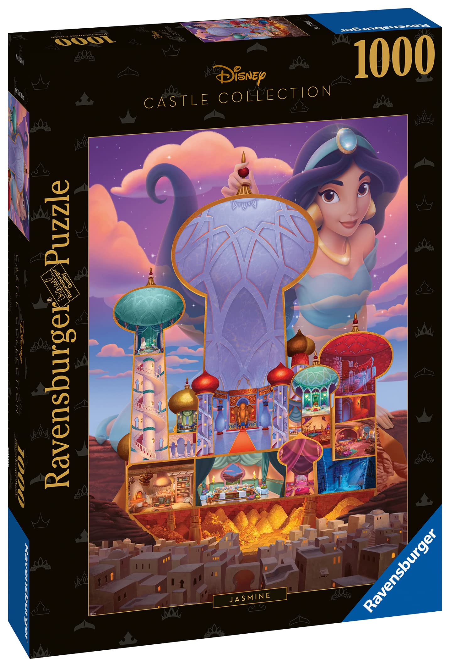 Ravensburger Disney Castles Jasmine 1000 Piece Jigsaw Puzzles for Adults and Kids Age 12 Years Up