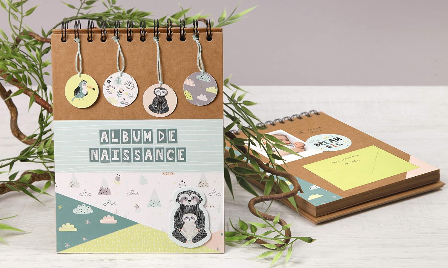 Clairefontaine 95430C Spiral Personalized Album 40 Sheets of Thick Kraft Paper 200g/m² Format 32x24 cm Kraft Hard Cover - Image 5