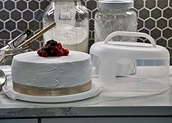 Top Shelf Elements Round Cake Carrier Two Sided