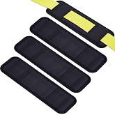 Seenelling 4 Pack Tie Down Strap Protector Sleeve, Black | Universal Protective Sleeves for Ratchet Straps Protective Strap Protector for Boat Trailers Kayaks Yacht Trucks, 4 x 12''