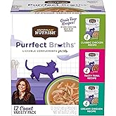 Rachael Ray Nutrish Purrfect Broths Wet Cat Food, Variety Pack, 1.4 Ounce Pouch (Pack of 24), Grain Free