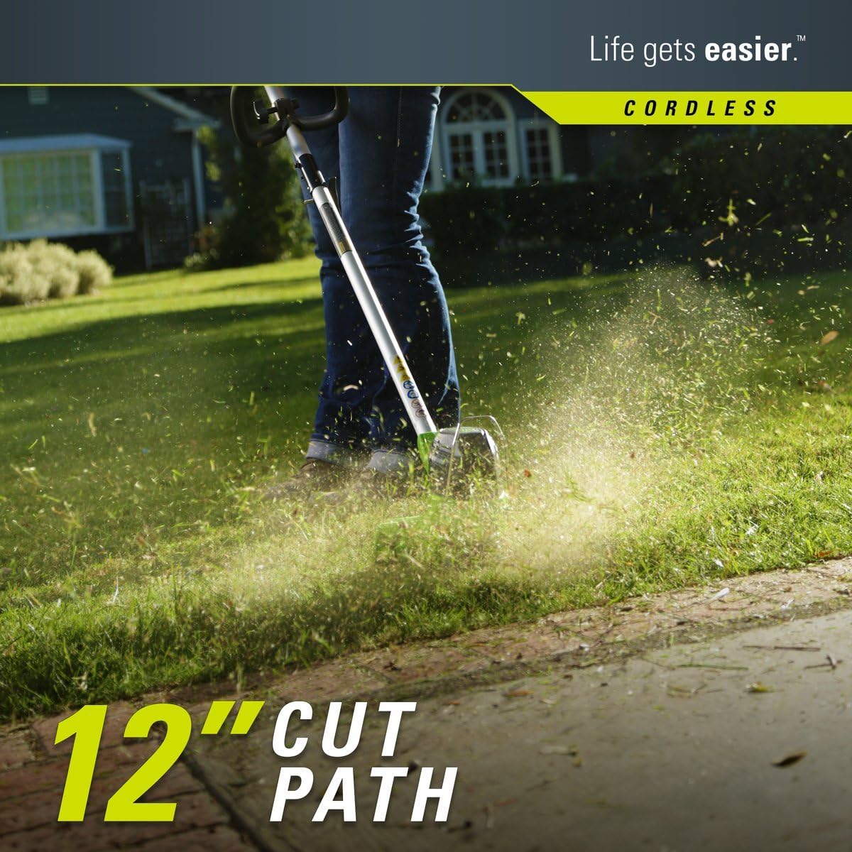 Greenworks STBA40B210 G-MAX 40V Cordless String Trimmer and Leaf Blower Combo Pack, 2.0Ah Battery and Charger Included : Garden & Outdoor