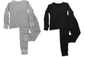 Royal Boys Thermal Long Underwear Set – Soft & Warm Base Layer Top and Bottom, Insulated Winter Underwear for Kids