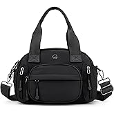 Wytidian Nylon Shoulder Bag for Women, Roomy Multiple Pockets Crossbody Bags Casual Ladies Handbag for Travel Work Daily
