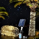 WIND STAR Solar Rope Lights Outdoor, 72FT 200 LED