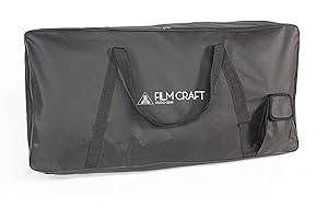 Filmcraft Tall Director Chair Carry Bag with Shoulder Straps - Fits Most Tall Director's Chairs for Makeup, Production and Events - 40" by 20" by 7"