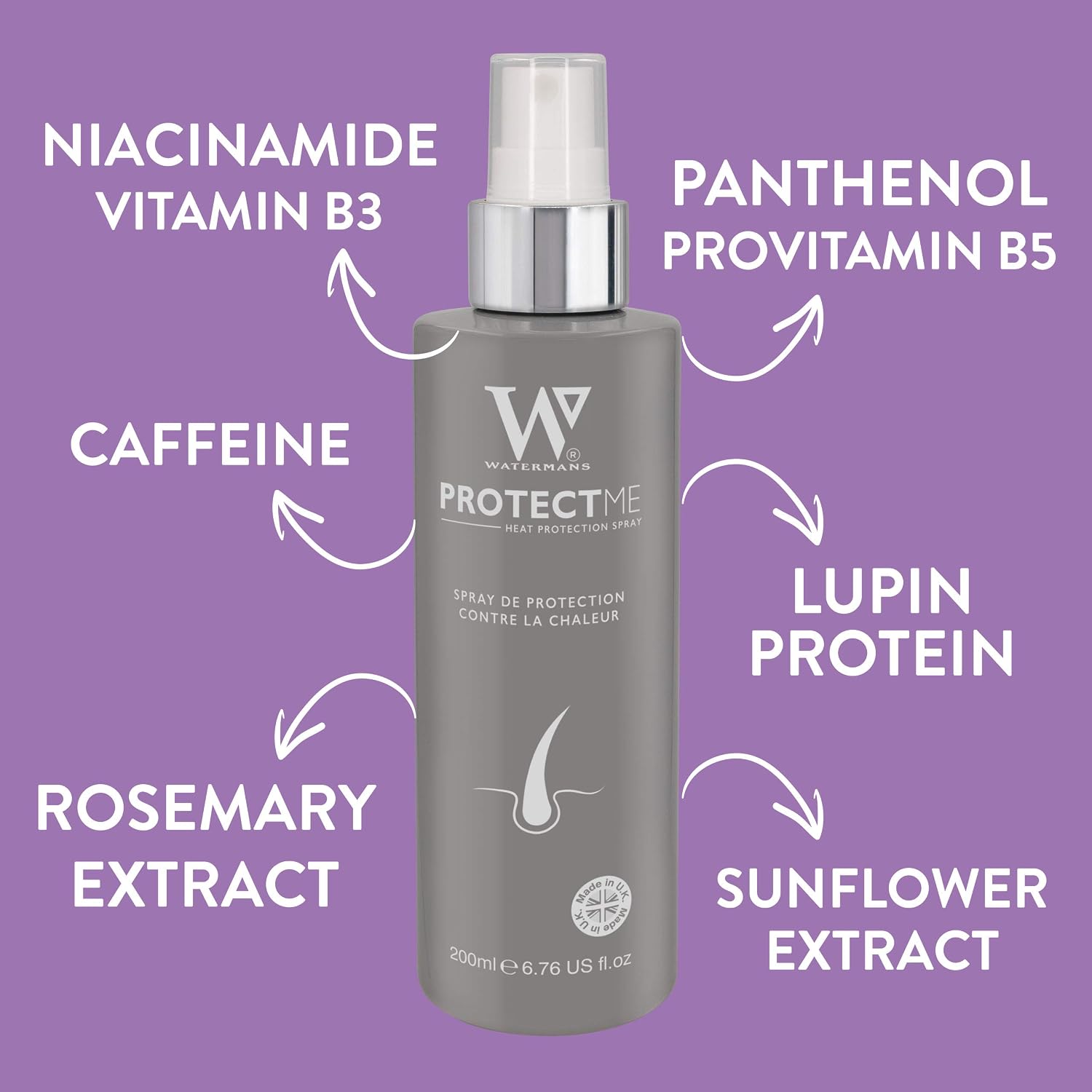 Protect Me Professional Heat & Colour Protection Spray, Leave In Conditioner - Image 4