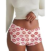 FaroDor Cute Micro Pajamas Shorts for Women Low Rise Side Slit Ruched Lounge Shorts Pj Bottoms