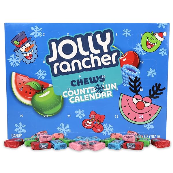 JOLLY RANCHER CHEWS CANDY ADVENT CALENDAR, 2024 COUNTDOWN...
