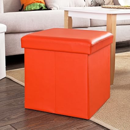 SoBuy Caja puff, taburete, puff arcón, caja taburete, cesto ...