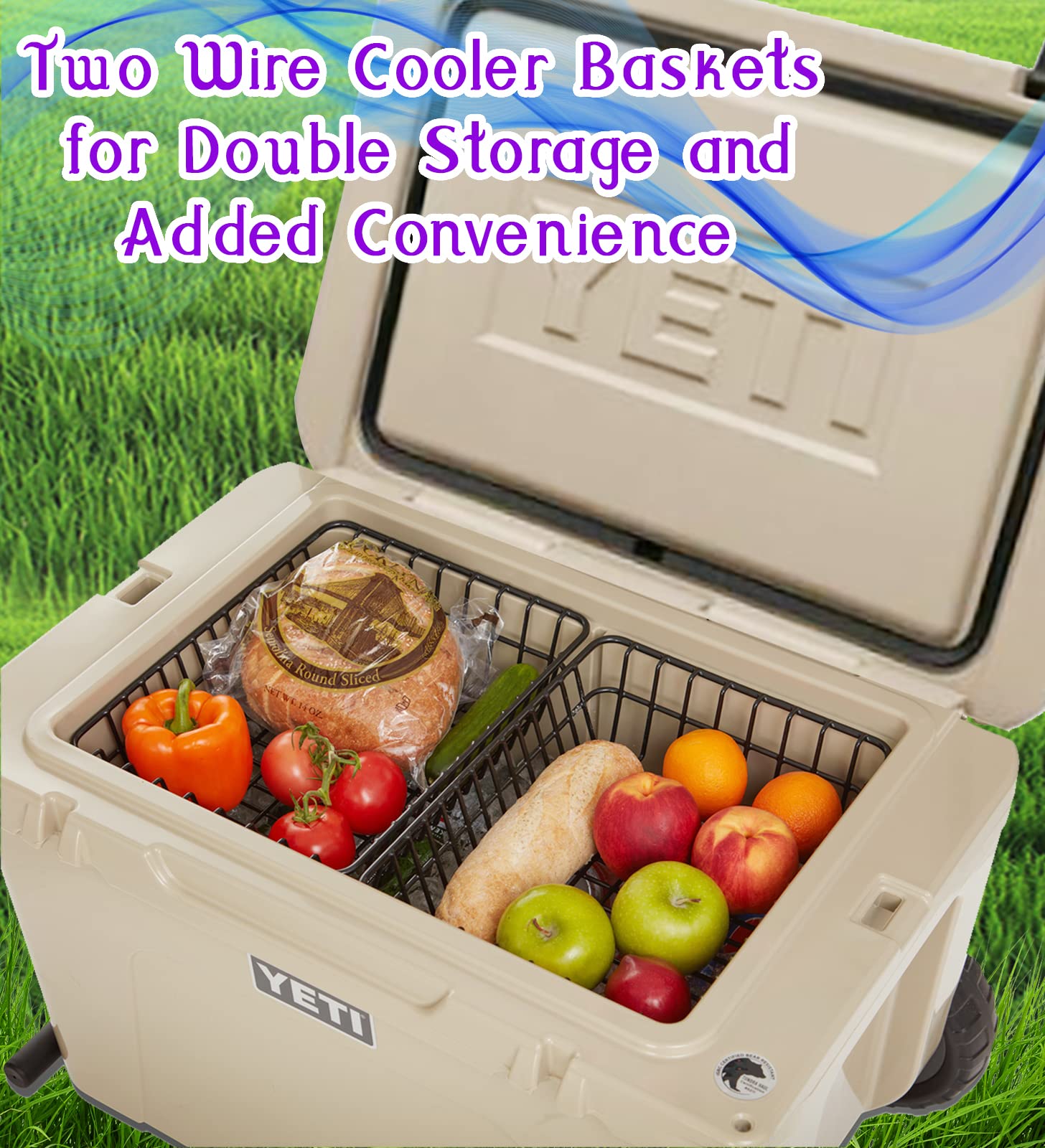 Mua 2-Pack Cooler Basket for YETI Tundra Haul, Double Cooler Rack for ...