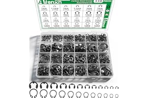 Aienxn 330PCS Snap Rings Assortment Kit, E Clips Assortment (2MM-12MM) and C Clips Assortment (5MM-16MM), 24 Sizes External R