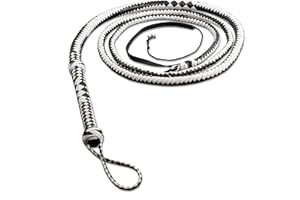 HADZAM Whip Made with Well Balanced Handle for Creating Sound Effects, 4, 6, 8 FT in 8 Plaits & 10FT in 12 Plaits with 5 Extra Tail Threads in Multiple Color Option.