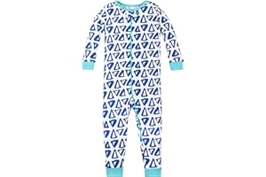 Lamaze Organic Baby Boys' Toddler Stretchie One Piece Sleepwear, Footless, Zipper
