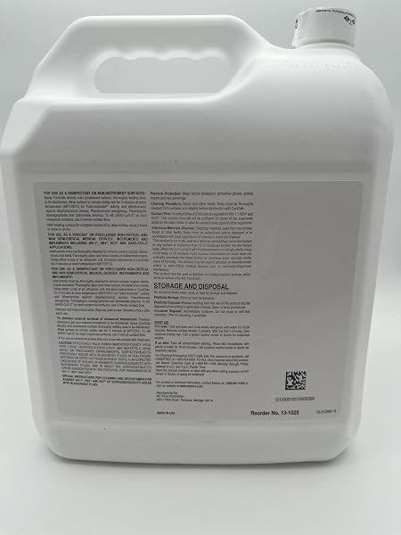 METREX CAVICIDE GERMICIDAL SURFACE DISINFECTANT CLEANER – EPA-REGISTERED QUATERNARY AMMONIUM – KILLS FLU VIRUS, BACTERIA & FUNGI – HOSPITAL- GRADE FOR MEDICAL, DENTAL & LAB – 2.5 GALLON JUG, 1 COUNT